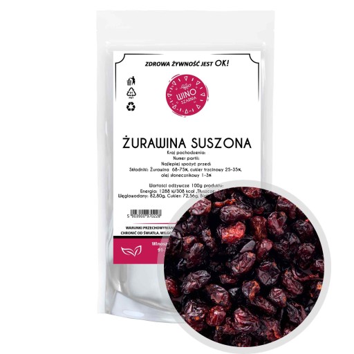 Sušené rezané brusnice - 500 g