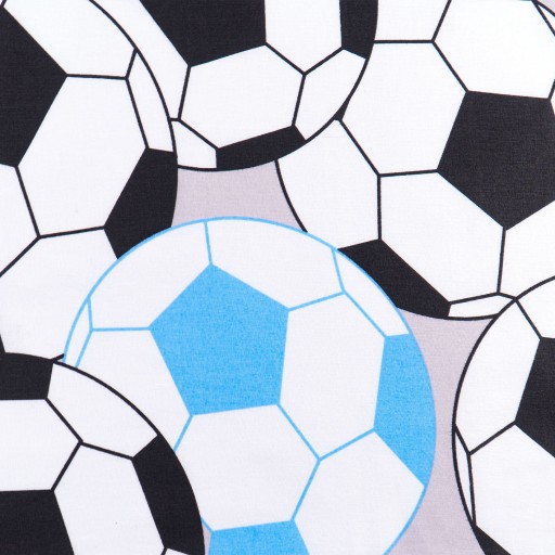 Obliečka na vankúšik 40x60 cm pre dieťa s futbalovými loptičkami