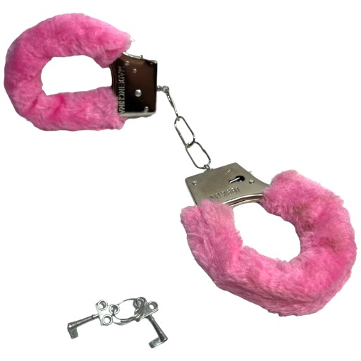 Mäkké putá s kožušinou a kľúčom BDSM