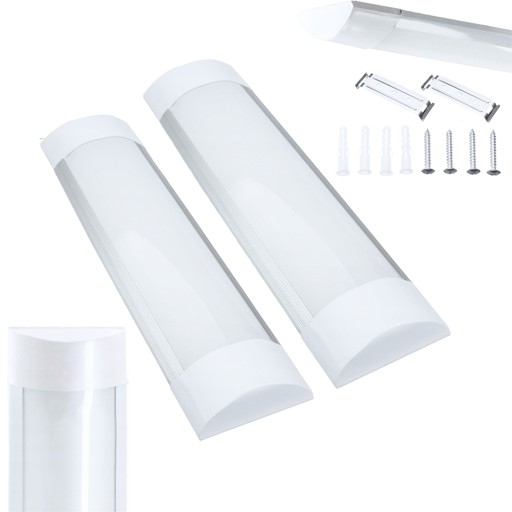 2x LED panel na povrchovú montáž 30 cm pre svietidlo pre garážové dielenské svietidlo