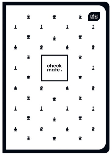 Zápisník A5/60k, Soft Touch line, Šach, Interprint