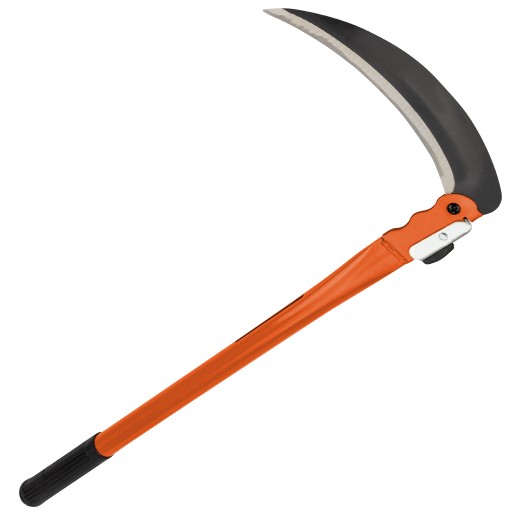 RUČNÉ SRPÁVKOVÉ, HLADKÉ, SKLADACIE, KEFOVÉ MASLO NA KOSENIE TRÁVY, KONÁTKY BURINY, 49 cm