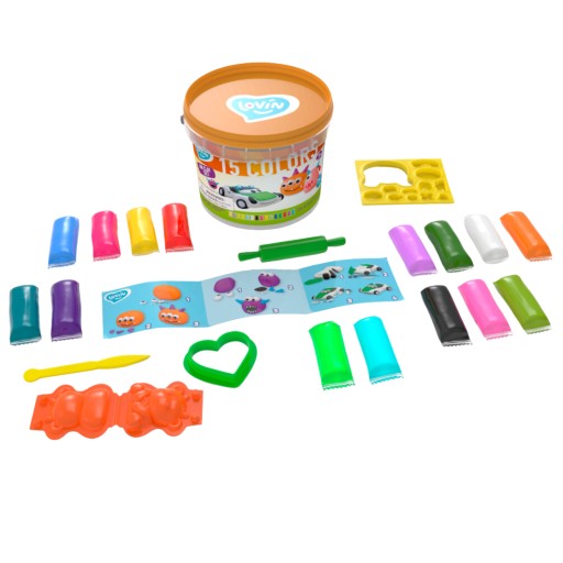Modelovacia sada Playdough, plastelína, plastelína, 15 farieb