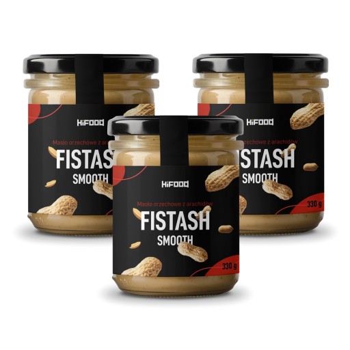 Orieškový krém FISTASH SMOOTH HiFOOD 100% ARAŠIDY