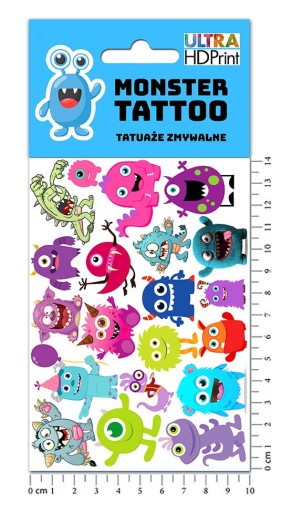 UMÝVAJÚCE DOČASNÉ TETOVANIE PRE DETI PRÍŠERKY ORIGINÁLNE VZORKY