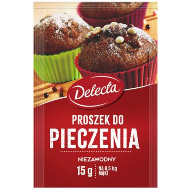 Delecta prášok do pečiva 15g NA TORTY