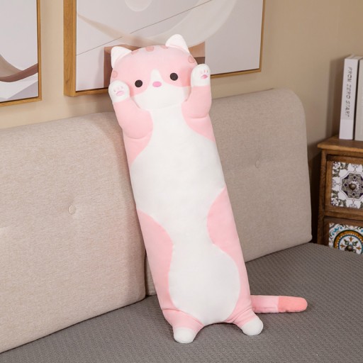 VANKÚŠEK DLHÝ CAT MASKOT MASKOT PLYŠOVÁ HRAČKA 50 CM XL