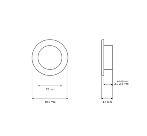 Kovové kožené očká 12x19,5 mm SILVER 20 súprav