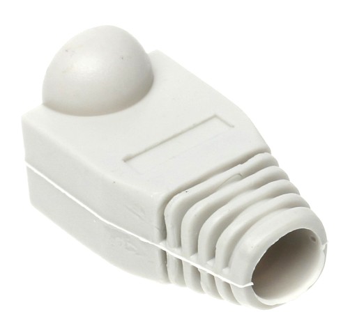 Kryt zástrčky RJ-45, 100 kusov, biely