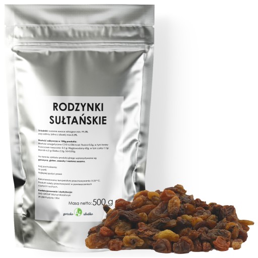 RAISINS SULTANAS lahodné čerstvé sultánky! 500 g