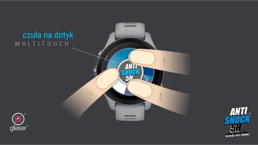 Ochranná fólia Glaser Anti-Shock 5H Garmin Forerunner 955