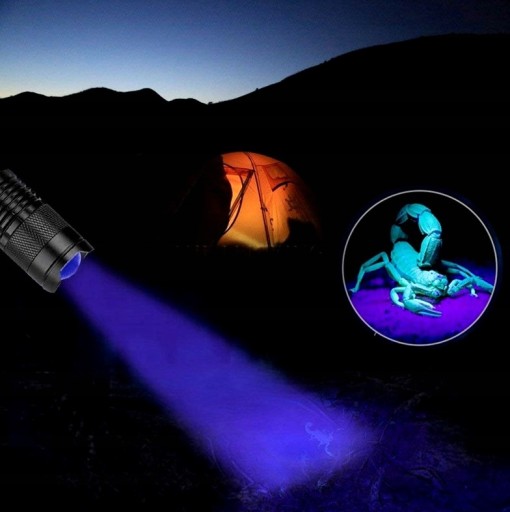 Tester UV Baterka Detektor LED dióda Tester diód BANKNOTE Amber Moč