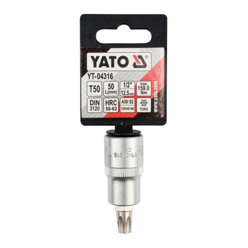YATO - TORX L-KEY BIT 1/2'' T50 L55MM