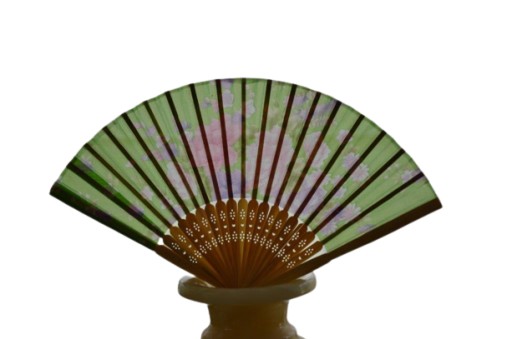 Japonský drevený ventilátor gejša