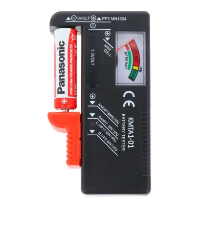 TESTER METER NA BATÉRIE AAA AA 9V