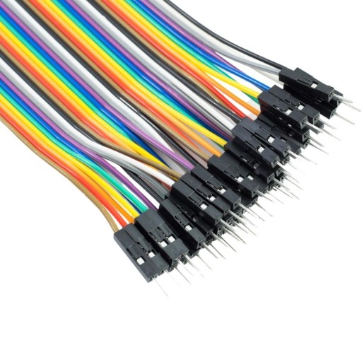 Káble na doštičku 10cm 40ks Ż-M/F-M káble samice-samec