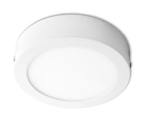 LED panelové svietidlo, prisadené stropné svietidlo, 6W, okrúhle, neutrálne biele