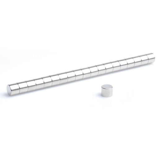 Neodymový cylindrický magnet MW 5x4 N38, sada 10 kusov