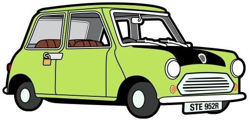NÁLEPKA NA SKLENENÉ ZRKADLO NA AUTO PÁNA BEANA