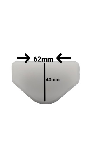 Krytka otvoru na pánt fi35mm Biela 10 ks