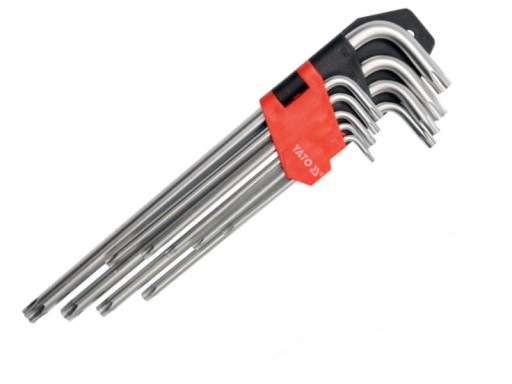 TORX kľúč dlhý TS10-TS50 9 ks. sada YT-0512