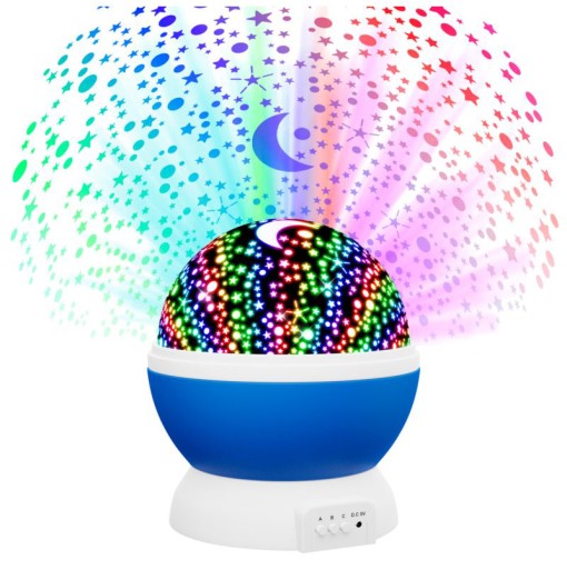 NOČNÁ LAMPA SKY STARS PROJEKTOR LAMPA PROJEKTOR ZMENA FARBY 2v1 XL