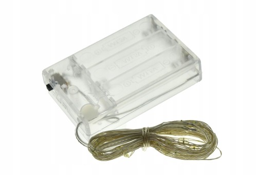DRUCIK 50 LED BATÉRIOVÉ LAMPY, TEPLÉ SVETLO, 5M