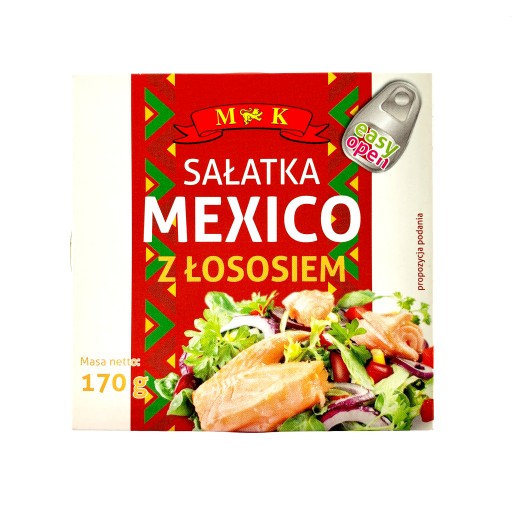 Mexický šalát s lososom 170g MK