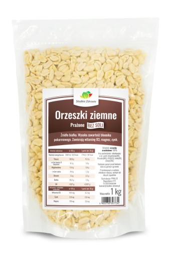 ARAŠIDY ARAŠIDY 1kg, PRAŽENÉ BEZ SOLI 1000g