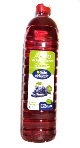 Taliansky červený vínny ocot O Sole e Napule 1 liter