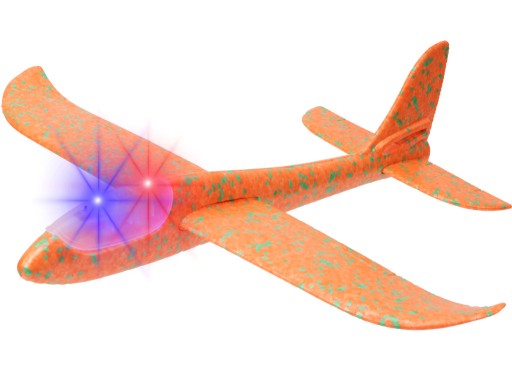 STYROPENOVÝ LIETADOVÝ KLUZÁK 47 CM SO SVIETIACI LED