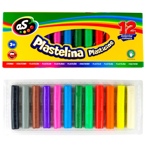 AKO ŠKOLSKÉ PLASTICÍNY 12 farieb