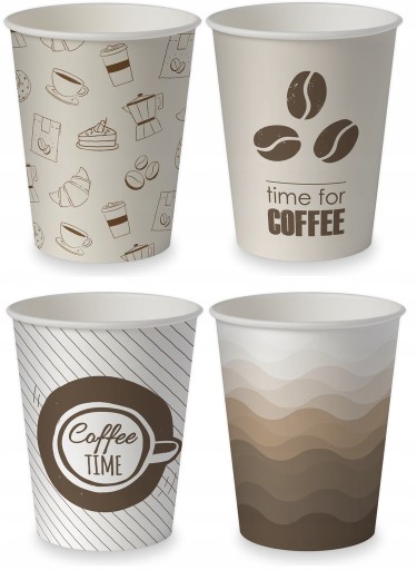 hrnčeky, hrnčeky na kávu, 250ml, papier, 50 ks. zmesi
