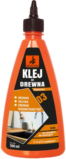 Dragon D3 lepidlo na drevo 500ml