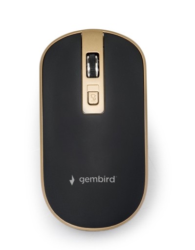 Myš Gembird MUSW-4B-06-BG (čierna a zlatá)