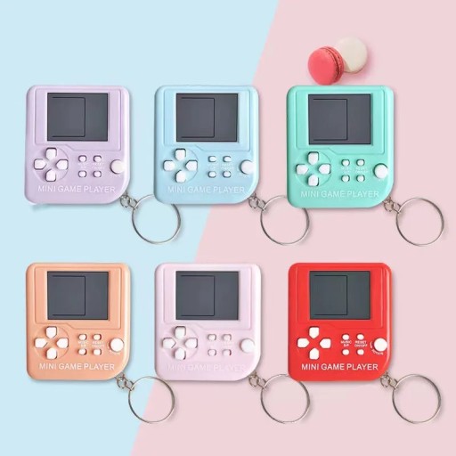 HERNÁ KĽÚČENKA MINI TETRIS HRA KĽÚČENKA PRE FANOUŠKA RETRO HIER