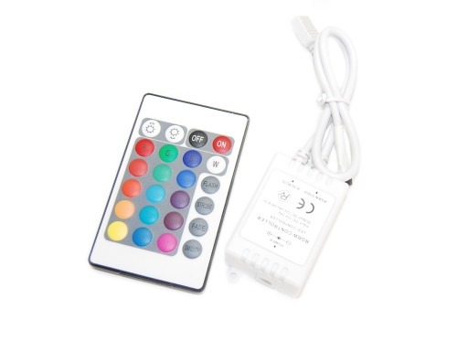 Ovládač RGB LED pásik 72W Diaľkové ovládanie Infračervené IR24
