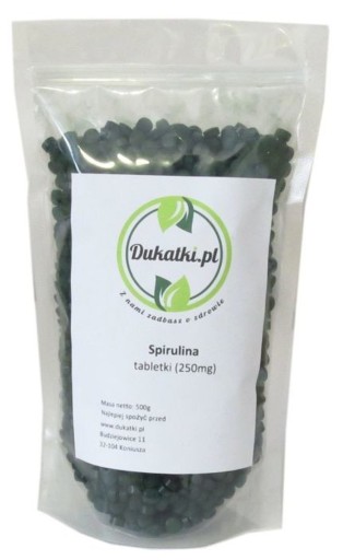 Spirulina tablety 250mg spirulina 250g Dukatka