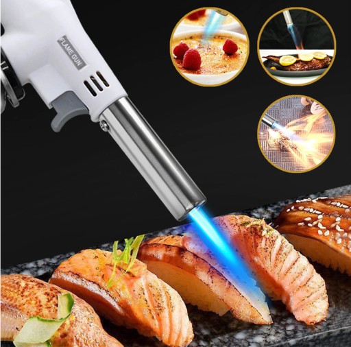 PLYNOVÝ HORÁK NA NÁBOŽKY TEPELNÁ PISTOLE LUTLAMPA PIEZO NASTAVENIE + PLYNOVÁ NÁPLŇ