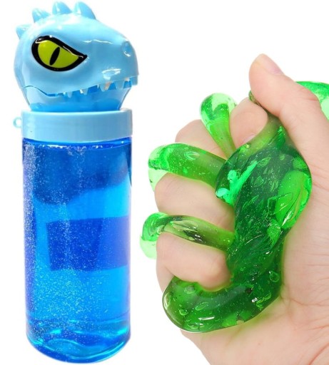 SLIME GLUTEK PLASTOVÁ PASTA DINOSAUR S GLITROM