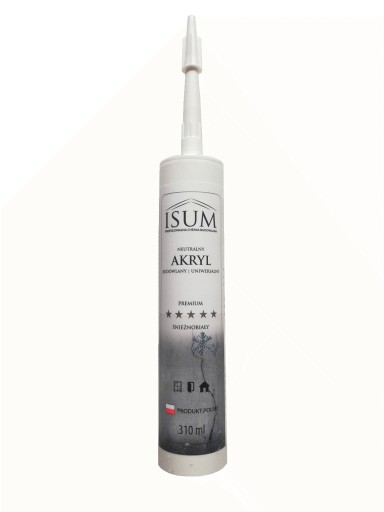 ISUM ACRYLIC konštrukcia neutrálna biela 310ml