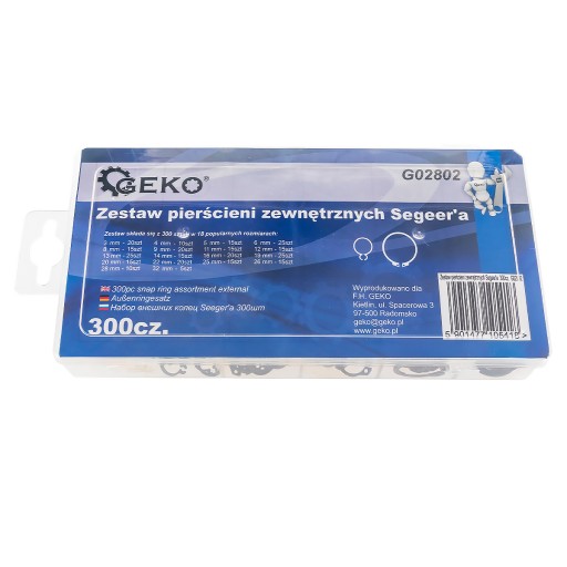SEEGER VONKAJŠÍ PRSTEN SET 300 DIELOV