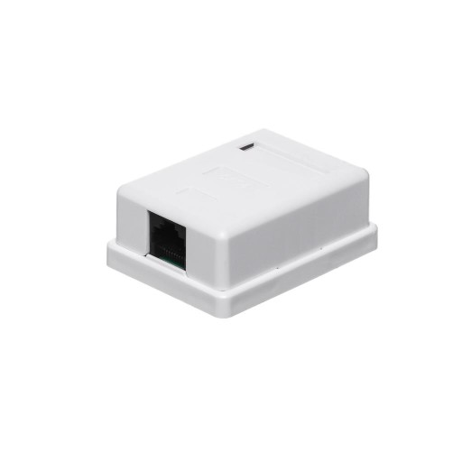 Kompletná nástenná zásuvka 1xRJ45 UTP kat.6, Netrack