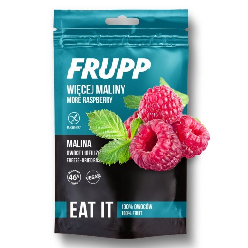 Mrazom sušené maliny, sušené ovocie 13g FRUPP