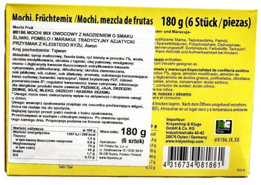 OVOCNÁ ZMES MOCHI S PRÍCHUŤOU 180g Awon