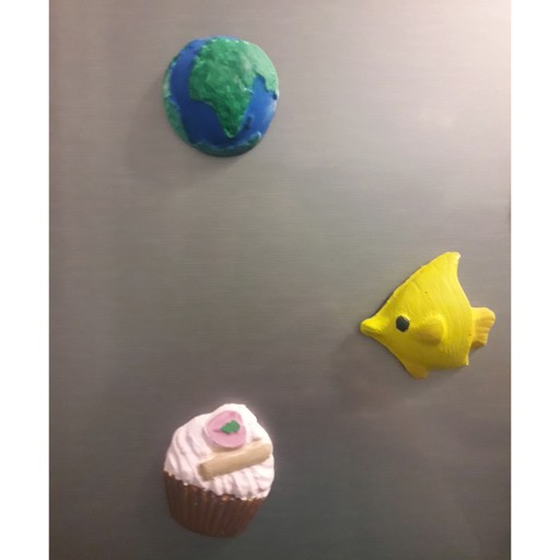 Magnety na chladničku DIY muffiny Cupcakes DIY kreatívna sada magnetov
