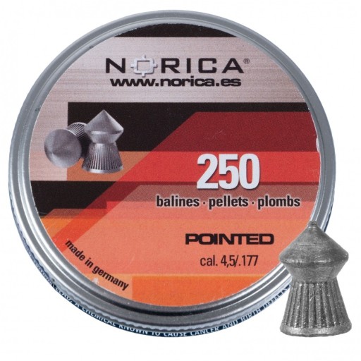 Norica špicaté pelety 4,5 mm 250 ks.