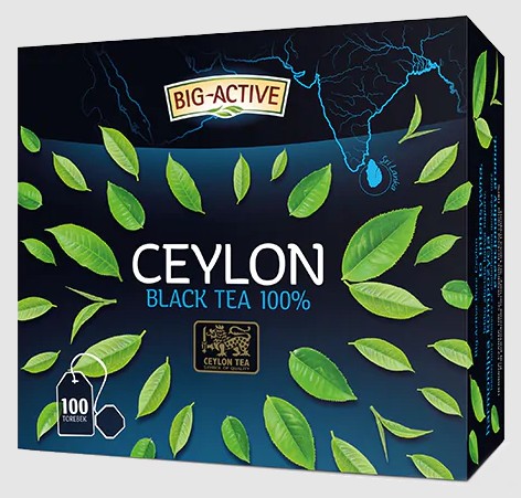 Big-Active Pure Ceylon čierny čaj 100 vrecúšok