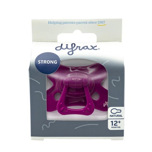 Difrax Cumlík okrúhly Natural 12m+ Wildberry