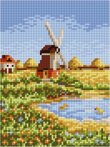 Plátno 15x20 Ariadna 2009 na krížikový steh - S POTLAČOU